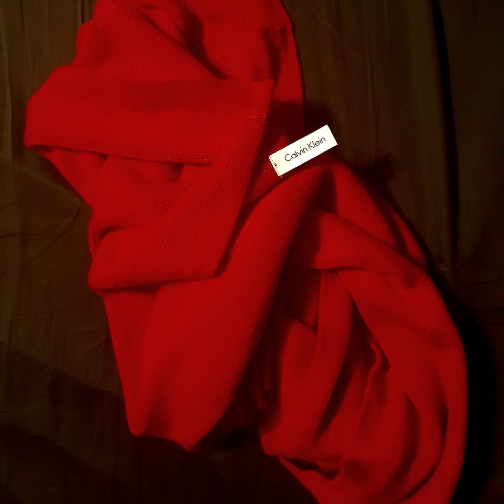 Calvin Klein Knit Scarf Gold Plate